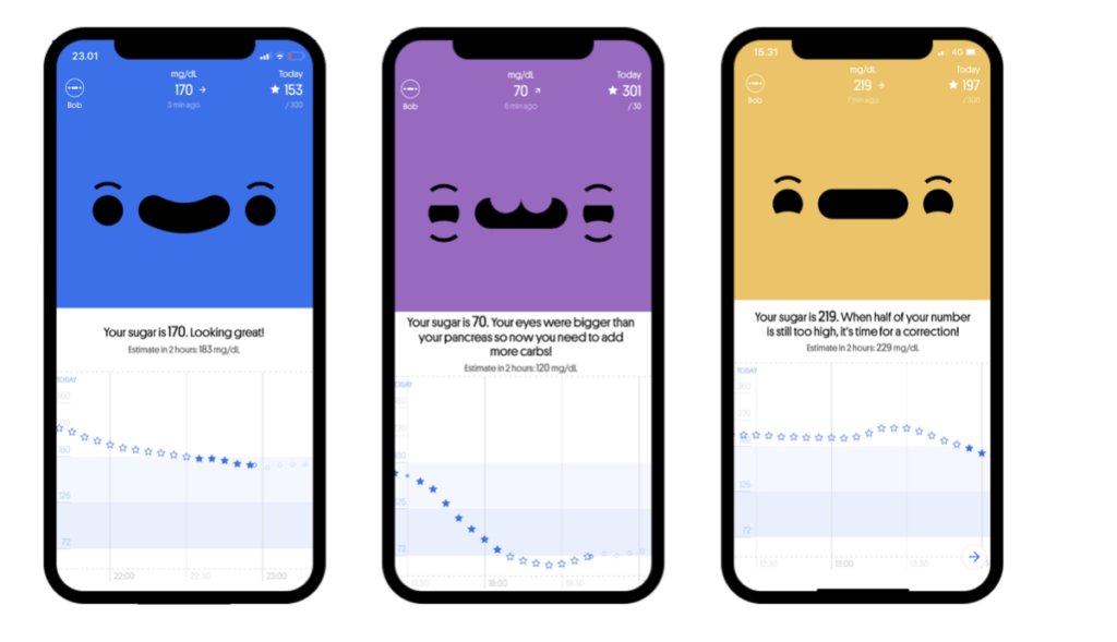 S aplikací Happy Bob se nad svými glykemiemi i zasmějete